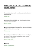 Inp402 Exam Actual Test Questions And&NewLine;Solved Answers&NewLine;