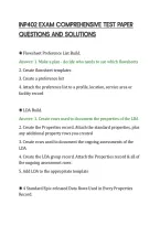 Inp402 Exam Comprehensive Test Paper&NewLine;Questions And Solutions