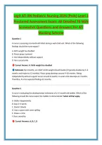 Legit ATI RN Pediatric Nursing 2026 &lpar;Peds&rpar; Level 3 &NewLine;Proctored Assessment Exam&colon; All Detailed 70 NGN &NewLine;Screenshot Questions and Answers Per ATI &NewLine;Marking Scheme