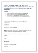 Nur 631 Midterm Exam Newest 2026 Actual Exam 350 Questions And Correct Detailed Answers &lpar;Verified Answers&rpar; With Explanations &vert;Already Graded A&plus;