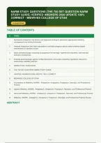 Narm Study Questions The 700 Set Question Narm Study Guide Verified Answers 2026 Update 100&percnt; Correct Midwives College Of Utah Questions And Correct Answers Plus Rationales&vert; Instant Download
