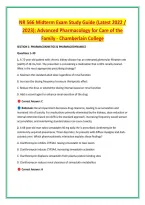 NR 565 Final Study Guide &vert; Practice Questions&comma; &NewLine;Answers & Complete Review 