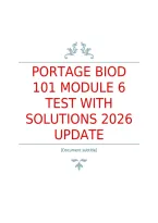 bio portage final pre and test MODULE 6 With Questions And Answers&period;
