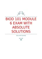 bio portage final pre and test MODULE 6 With Questions And Answers&period;