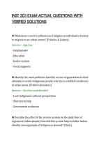 Inst 203 Exam Actual Questions With&NewLine;Verified Solutions