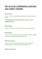 Inst 203 Exam Comprehensive Questions&NewLine;And Correct Answers&NewLine;