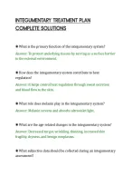 Integumentary Treatment Plan&NewLine;Complete Case Study With Solutions