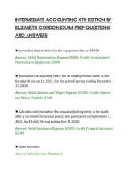 Intermediate Accounting 4Th Edition By&NewLine;Elizabeth Gordon Exam Prep Questions&NewLine;And Answers