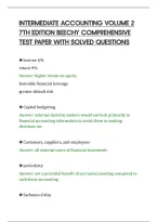 Intermediate Accounting Volume 2&NewLine;7Th Edition Beechy Comprehensive&NewLine;Test Paper With Solved Questions