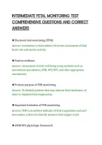 Intermediate Fetal Monitoring Test&NewLine;Comprehensive Questions And Correct&NewLine;Answers