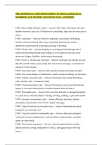 Nrg 260 Module 2 Pain Management In Musculoskeletal Disorders And Injuries Questions Well Answered