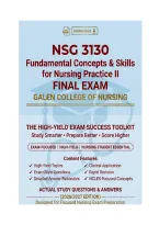NSG 3130 Fundamental Concepts & Skills for Nursing Practice II Final Exam &vert; Galen College of Nursing Q&A Prep 2026&sol;2027&NewLine;&NewLine;&NewLine;NSG 3130 Final Exam&comma; Galen College of Nursing&comma; Fundamental Concepts & Skills for Nursing Practice II&comma; NGN Case Studies&comma; Dosage Cal