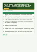 Shs 311 Exam 3 Hearing Science Practice Questions & Answers Psychophysics&comma; Signal Detection & Hearing Thresholds 2026&sol;&vert; Instant Download Pdf