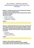 Nsg 430 Exam 2 - Complete Questions&NewLine;And Detailed Solutions Latest Update Just&NewLine;Released