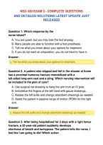 Nsg 430 Exam 3 - Complete Questions&NewLine;And Detailed Solutions Latest Update Just&NewLine;Released