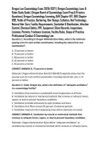 Oregon Law Cosmetology Exam 2026&sol;2027 &vert; Oregon Cosmetology Laws & Rules Study Guide &vert; Oregon Board of Cosmetology Exam Prep & Practice Questions &vert; Oregon Cosmetology Licensing&comma; OAR Chapter 817&comma; ORS Chapter 690&comma; Fields of Practice&comma; Barbering&comma; Hair Design&comma; 