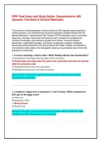 FIPP Final Exam and Study Guide 2026&colon; Comprehensive 400 Question Test Bank & Clinical Rationales