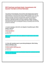 FIPP Final Exam and Study Guide 2026&colon; Comprehensive 400 Question Test Bank & Clinical Rationales