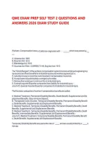 Qme Exam Prep Self Test 2 Questions And Answers 2026 Exam Study Guide 