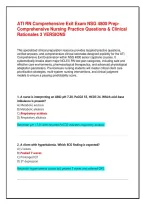 ATI RN Comprehensive Exit Exam NSG 4800 Prep&colon; Comprehensive Nursing Practice Questions & Clinical Rationales