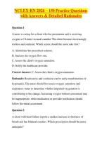 NCLEX-RN 2026 &ndash; 150 Practice Questions with Answers & Detailed Rationales