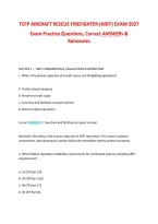 TCFP Aircraft Rescue Firefighter Exam 2027 &ndash; Practice Questions&comma; Answers & Rationales