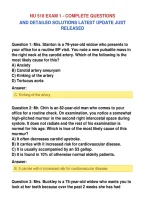 Nu 518 Exam 1 - Complete Questions&NewLine;And Detailed Solutions Latest Update Just&NewLine;Released