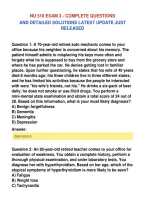 Nu 518 Exam 3 - Complete Questions&NewLine;And Detailed Solutions Latest Update Just&NewLine;Released