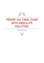 Periop Final Exam Practice With Updated Questions And Answers&period;