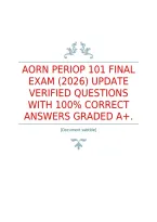 Periop Final Exam Practice With Updated Questions And Answers&period;