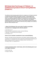 NIH Stroke Scale Test Groups A&ndash;F Patients 1&ndash;6&colon; Certified Scoring Guide & Clinical Training Materials