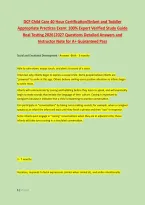 DCF Child Care 40 Hour Certification Infant and Toddler &NewLine;Appropriate Practices Exam&colon; 100&percnt; Expert Verified Study Guide &NewLine;Real Testing 2026&vert;2027 Questions Detailed Answers and &NewLine;Instructor Note for A&plus; Guaranteed Pass