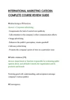 International Marketing Cateora&NewLine;Complete Course Review Guide