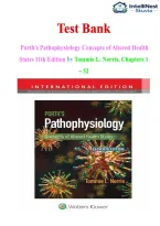 Test Bank For Porth's Pathophysiology&colon; Concepts of Altered Health States 11th Edition by Tommie L&period; Norris ISBN  978-1975176853