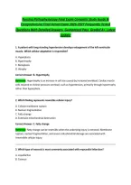 Nursing Pathophysiology Final Exam Complete Study Guide & Comprehensive Final Actual Exam &vert; 2026&sol;2027 Frequently Tested Questions With Detailed Answers &vert; Guaranteed Pass &vert; Graded A&plus; &vert; Latest Update