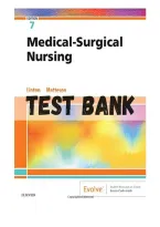 TEST BANK FOR Medical-Surgical Nursing 7th edition by Adrianne Dill Linton &comma; Mary Ann Matteson ISBN&colon;978-0323554596 COMPLETE GUIDE WITH RATIONALES 100&percnt; VERIFIED A&plus; GRADE ASSURED&excl;&excl;&excl;&excl;&excl;&excl;NEW LATEST UPDATE&excl;&excl;&excl;&excl;&excl;&NewLine;