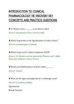 Introduction To Clinical&NewLine;Pharmacology 11E Visovsky Essential&NewLine;Study Questions And Answers
