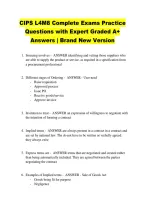 CIPS L4M8 Complete Exams Practice &NewLine;Questions with Expert Graded A&plus; &NewLine;Answers &vert; Brand New Version
