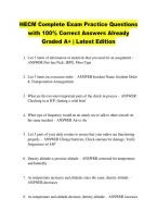 HECM Complete Exam Practice Questions &NewLine;with 100&percnt; Correct Answers Already &NewLine;Graded A&plus; &vert; Latest Edition