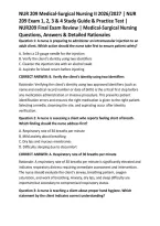 NUR 209 Medical-Surgical Nursing II 2026&sol;2027 &vert; NUR 209 Exam 1&comma; 2&comma; 3 & 4 Study Guide & Practice Test &vert; NUR209 Final Exam Review &vert; Medical-Surgical Nursing Questions&comma; Answers & Detailed Rationales
