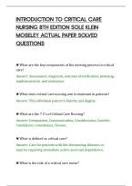 Introduction To Computers&NewLine;Updated Actual Questions And&NewLine;Correct Answers&NewLine;
