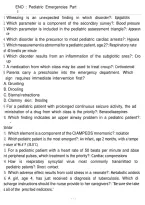 ENO Pediatric Emergencies Part I 2026 &vert; Emergency Nursing Orientation 3&period;0 Study Guide