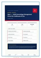NURS5461 Adult Gerontology Management Across the Continuum of Care Quiz 1 2026&sol;2027 &ndash; Questions and Answers &vert; 100&percnt; Verified &vert; Detailed Rationales &ndash; Pass Guaranteed &ndash; A&plus; Graded