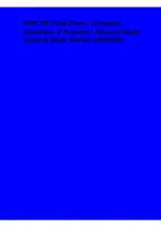 NUR 206 Final Exam &ndash; Complete Questions & Answers&comma; Nursing Study Guide & Exam Review