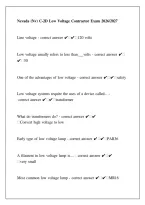 Nevada &lpar;Nv&rpar; C-2D Low Voltage Contractor Exam 2026 2027&period;pdf
