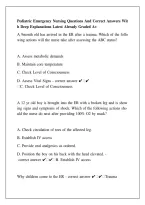 Pediatric Emergency Nursing 2026 &vert; Pediatric Emergency Care Study Guide & Exam Review&NewLine;&NewLine;