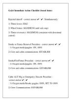 GoJet Immediate Action Checklist 2026 &vert; Boxed Items&comma; Memory Items & CRJ Study Guide