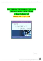 Test Bank for Alexander&rsquo;s Care of the Patient in Surgery 17th Edition by Rothrock&vert; Latest