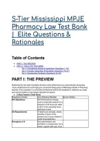 2026&sol;2027 S-Tier Mississippi MPJE Pharmacy Law Test Bank &vert;  Elite Questions & Rationales