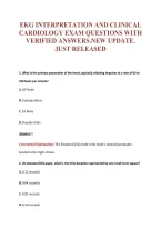 Ekg Clep Exam Review Questions&NewLine;With Verified Answers&period;new&NewLine;Update&period; Just Released